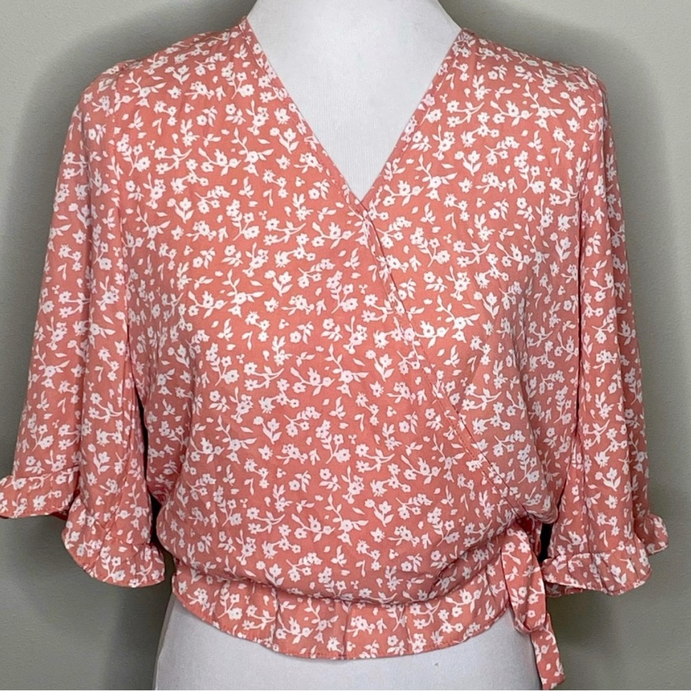 Fitted pink sienna sky top